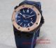 2017 Knockoff Audemars Piguet Royal Oak Black Case Rose Gold Bezel Watch (6)_th.jpg